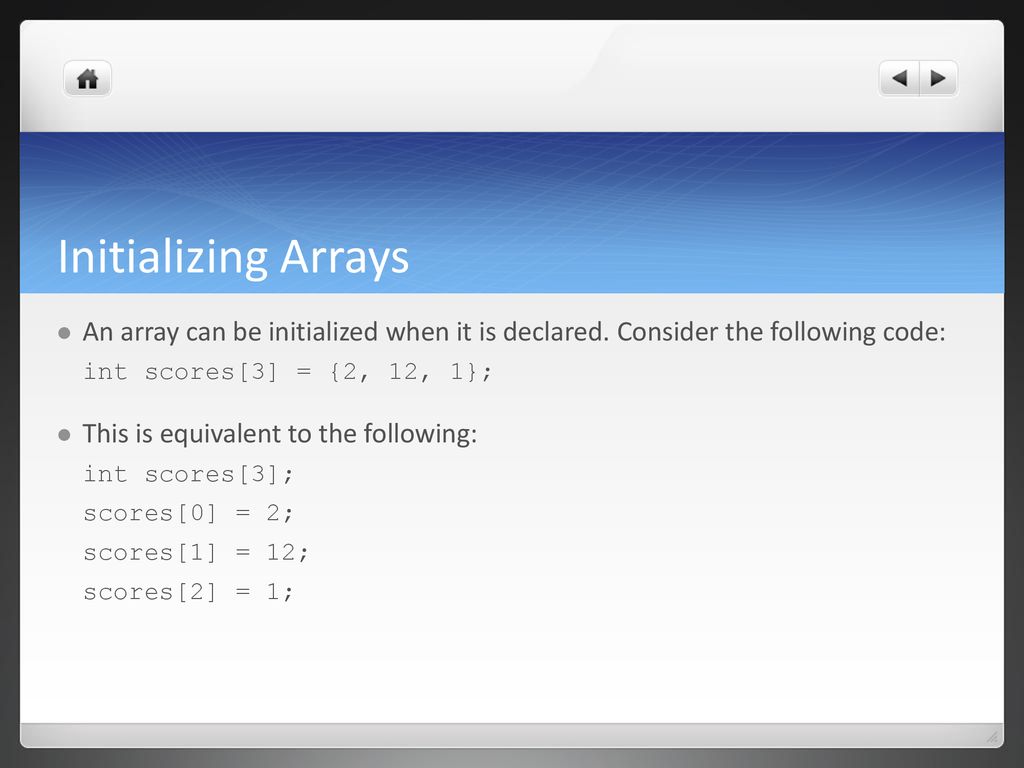 Arrays November 8, ppt download